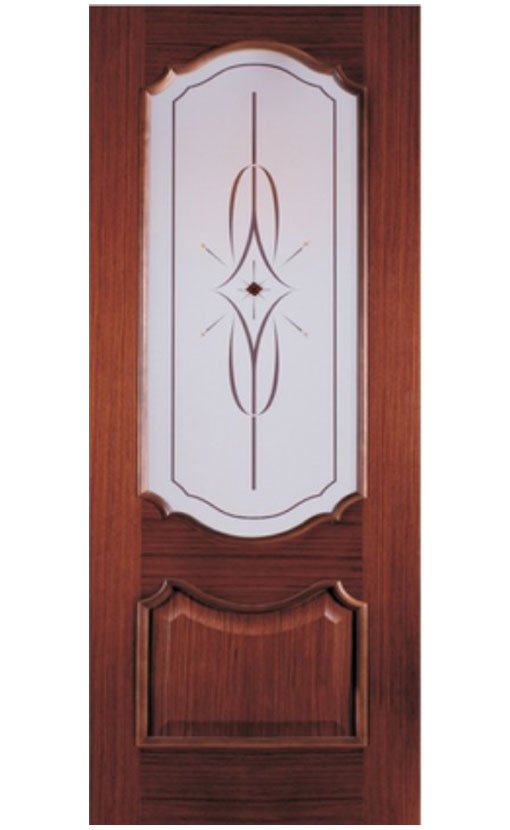 Шпонированная дверь с багетной рамкой “Ампир 1”