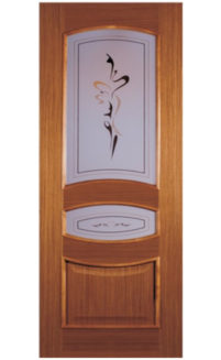 Шпонированная дверь с багетной рамкой Ампир 3
